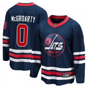 Men's Fanatics Branded Winnipeg Jets Rutger McGroarty Navy 2021/22 Alternate Breakaway Player Jersey - Premier