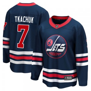 Men's Fanatics Branded Winnipeg Jets Keith Tkachuk Navy 2021/22 Alternate Breakaway Player Jersey - Premier
