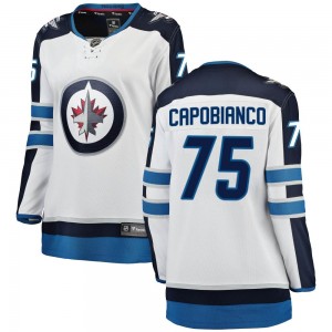 Women's Fanatics Branded Winnipeg Jets Kyle Capobianco White Away Jersey - Breakaway