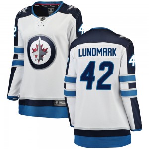 Women's Fanatics Branded Winnipeg Jets Simon Lundmark White Away Jersey - Breakaway