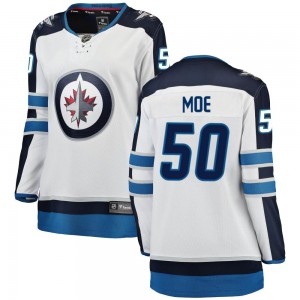 Women's Fanatics Branded Winnipeg Jets Jared Moe White Away Jersey - Breakaway