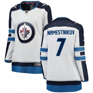 Women's Fanatics Branded Winnipeg Jets Vladislav Namestnikov White Away Jersey - Breakaway