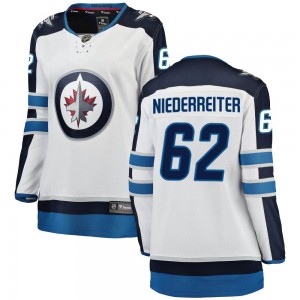 Women's Fanatics Branded Winnipeg Jets Nino Niederreiter White Away Jersey - Breakaway