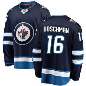 Youth Fanatics Branded Winnipeg Jets Laurie Boschman Blue Home Jersey - Breakaway