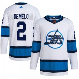 Youth Adidas Winnipeg Jets Dylan DeMelo White Reverse Retro 2.0 Jersey - Authentic