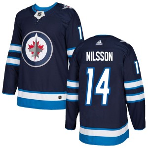 Men's Adidas Winnipeg Jets Ulf Nilsson Navy Home Jersey - Authentic