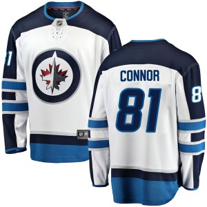 Men's Fanatics Branded Winnipeg Jets Kyle Connor White Away Jersey - Breakaway