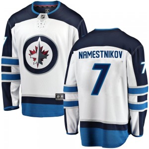 Men's Fanatics Branded Winnipeg Jets Vladislav Namestnikov White Away Jersey - Breakaway