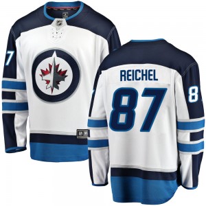 Men's Fanatics Branded Winnipeg Jets Kristian Reichel White Away Jersey - Breakaway
