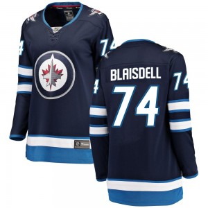 Women's Fanatics Branded Winnipeg Jets Harrison Blaisdell Blue Home Jersey - Breakaway