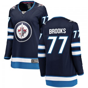 Women's Fanatics Branded Winnipeg Jets Adam Brooks Blue Home Jersey - Breakaway