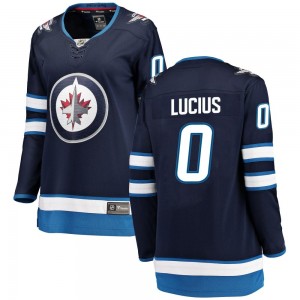Women's Fanatics Branded Winnipeg Jets Chaz Lucius Blue Home Jersey - Breakaway