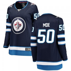 Women's Fanatics Branded Winnipeg Jets Jared Moe Blue Home Jersey - Breakaway