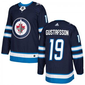 Youth Adidas Winnipeg Jets David Gustafsson Navy Home Jersey - Authentic