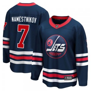 Youth Fanatics Branded Winnipeg Jets Vladislav Namestnikov Navy 2021/22 Alternate Breakaway Player Jersey - Premier