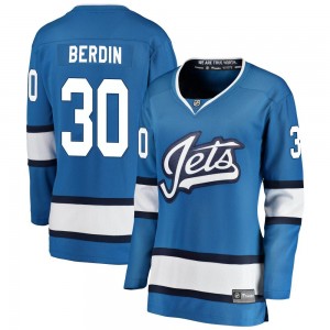 Women's Fanatics Branded Winnipeg Jets Mikhail Berdin Blue Alternate Jersey - Breakaway