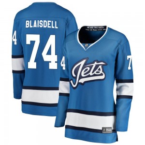 Women's Fanatics Branded Winnipeg Jets Harrison Blaisdell Blue Alternate Jersey - Breakaway