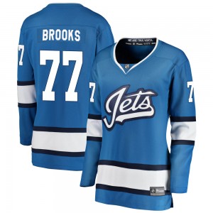 Women's Fanatics Branded Winnipeg Jets Adam Brooks Blue Alternate Jersey - Breakaway