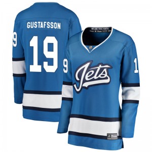 Women's Fanatics Branded Winnipeg Jets David Gustafsson Blue Alternate Jersey - Breakaway