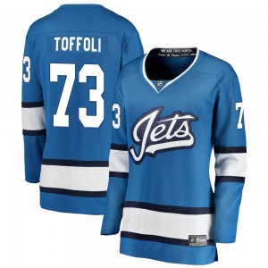 Women's Fanatics Branded Winnipeg Jets Tyler Toffoli Blue Alternate Jersey - Breakaway