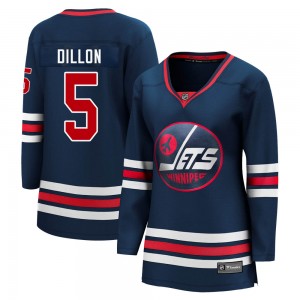 Women's Fanatics Branded Winnipeg Jets Brenden Dillon Navy 2021/22 Alternate Breakaway Player Jersey - Premier