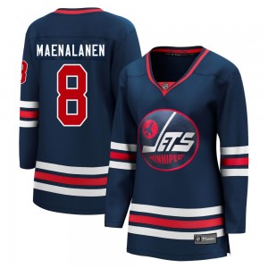 Women's Fanatics Branded Winnipeg Jets Saku Maenalanen Navy 2021/22 Alternate Breakaway Player Jersey - Premier