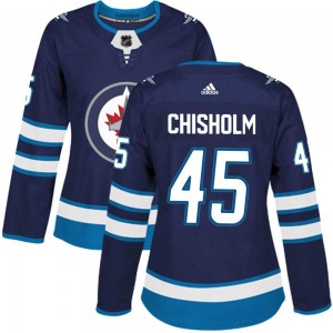 Women's Adidas Winnipeg Jets Declan Chisholm Navy Home Jersey - Authentic