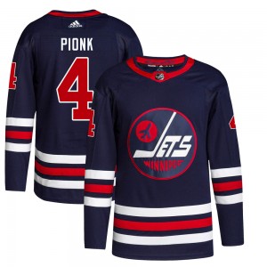 Youth Adidas Winnipeg Jets Neal Pionk Navy 2021/22 Alternate Primegreen Pro Jersey - Authentic