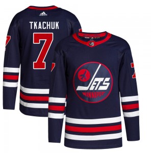 Youth Adidas Winnipeg Jets Keith Tkachuk Navy 2021/22 Alternate Primegreen Pro Jersey - Authentic