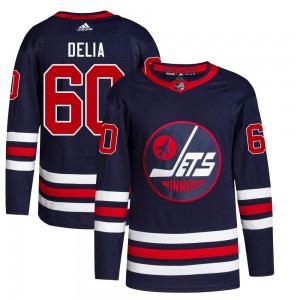Men's Adidas Winnipeg Jets Collin Delia Navy 2021/22 Alternate Primegreen Pro Jersey - Authentic