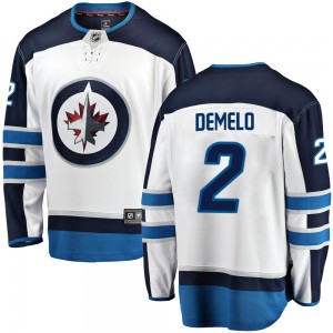 Youth Fanatics Branded Winnipeg Jets Dylan DeMelo White Away Jersey - Breakaway