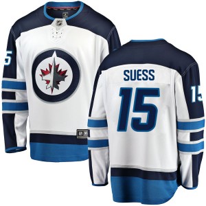 Youth Fanatics Branded Winnipeg Jets C.J. Suess White Away Jersey - Breakaway