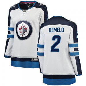 Women's Fanatics Branded Winnipeg Jets Dylan DeMelo White Away Jersey - Breakaway
