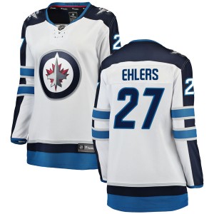 Women's Fanatics Branded Winnipeg Jets Nikolaj Ehlers White Away Jersey - Breakaway
