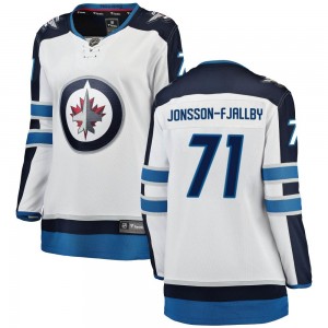 Women's Fanatics Branded Winnipeg Jets Axel Jonsson-Fjallby White Away Jersey - Breakaway