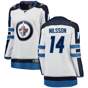 Women's Fanatics Branded Winnipeg Jets Ulf Nilsson White Away Jersey - Breakaway