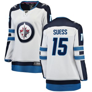 Women's Fanatics Branded Winnipeg Jets C.J. Suess White Away Jersey - Breakaway