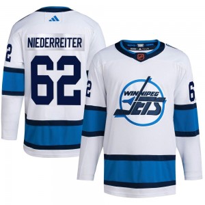 Youth Adidas Winnipeg Jets Nino Niederreiter White Reverse Retro 2.0 Jersey - Authentic