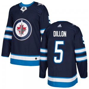 Men's Adidas Winnipeg Jets Brenden Dillon Navy Home Jersey - Authentic