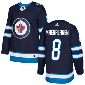 Men's Adidas Winnipeg Jets Saku Maenalanen Navy Home Jersey - Authentic