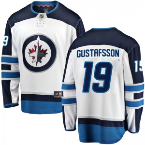 Men's Fanatics Branded Winnipeg Jets David Gustafsson White Away Jersey - Breakaway