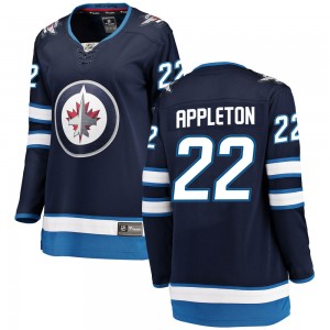 Women's Fanatics Branded Winnipeg Jets Mason Appleton Blue Home Jersey - Breakaway