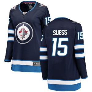 Women's Fanatics Branded Winnipeg Jets C.J. Suess Blue Home Jersey - Breakaway