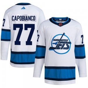 Men's Adidas Winnipeg Jets Kyle Capobianco White Reverse Retro 2.0 Jersey - Authentic